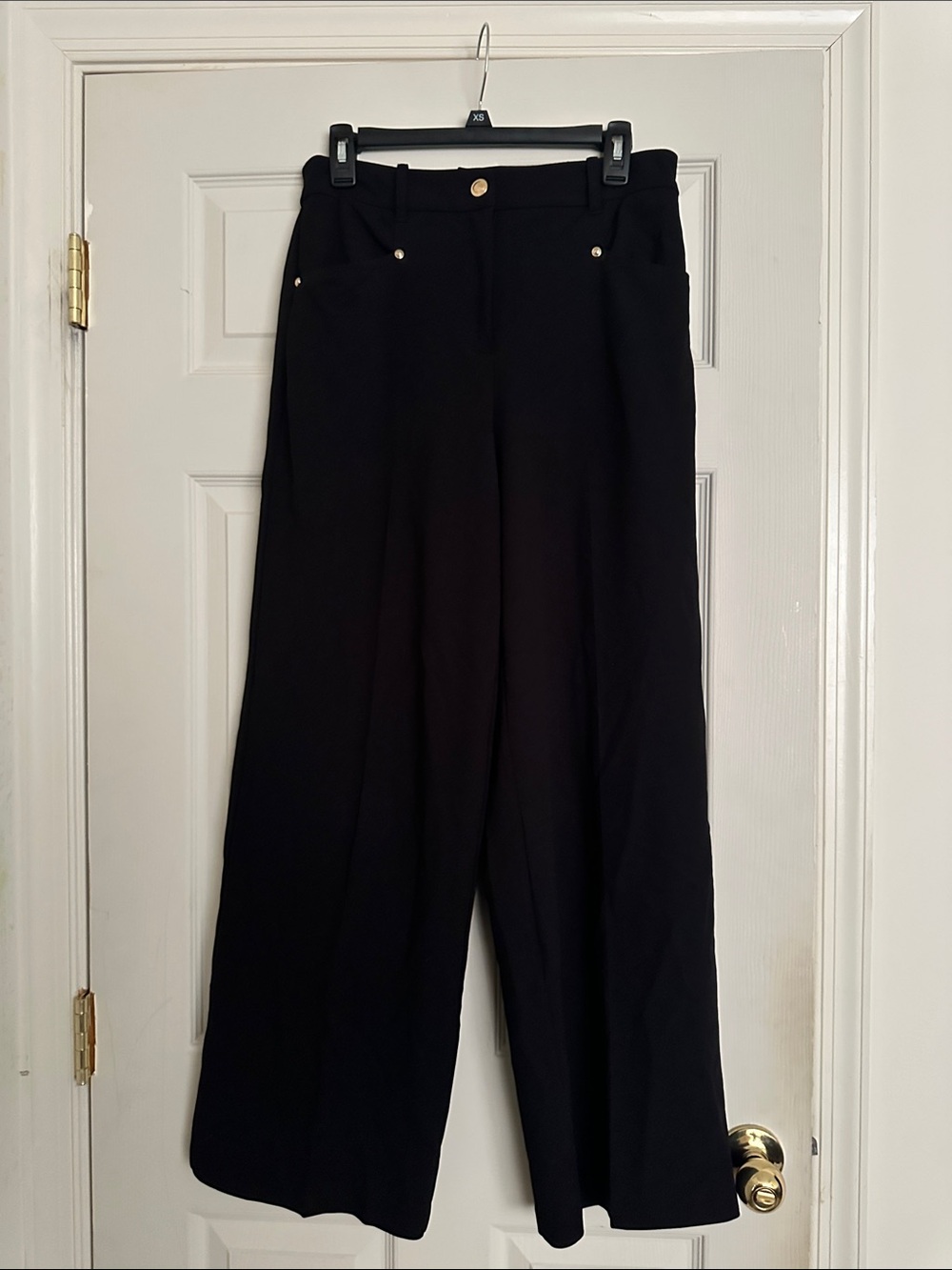 Michael Kors Wide Leg Black Women's Pants